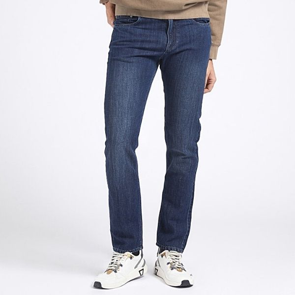 GUESS sötétkék férfi farmernadrág Linen