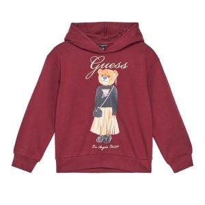 GUESS bordó macis pulóver