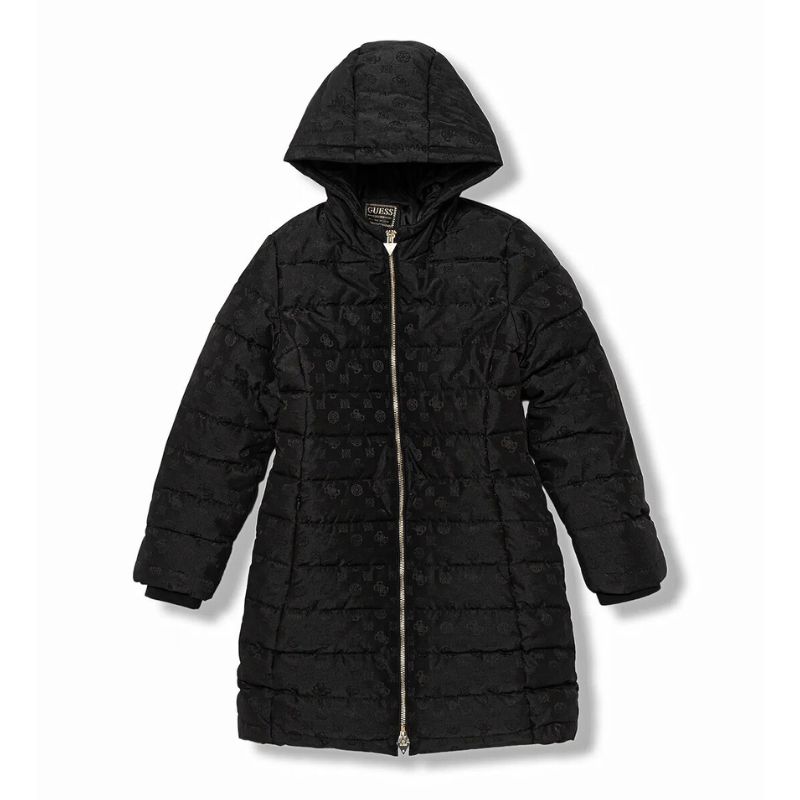 GUESS fekete logó mintás dzseki