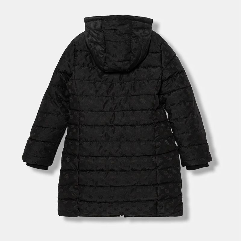 GUESS fekete logó mintás dzseki