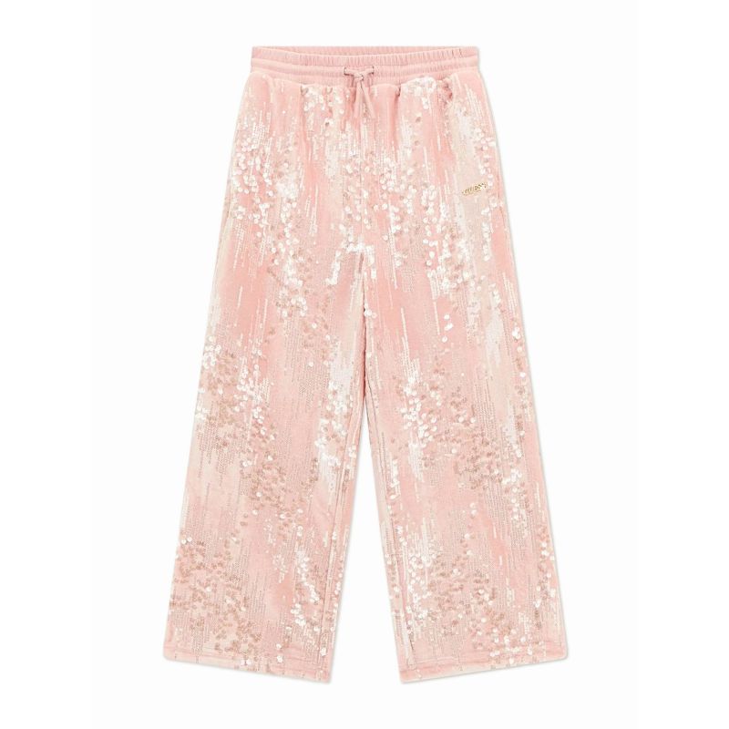 GUESS rózsaszín fényes nadrág