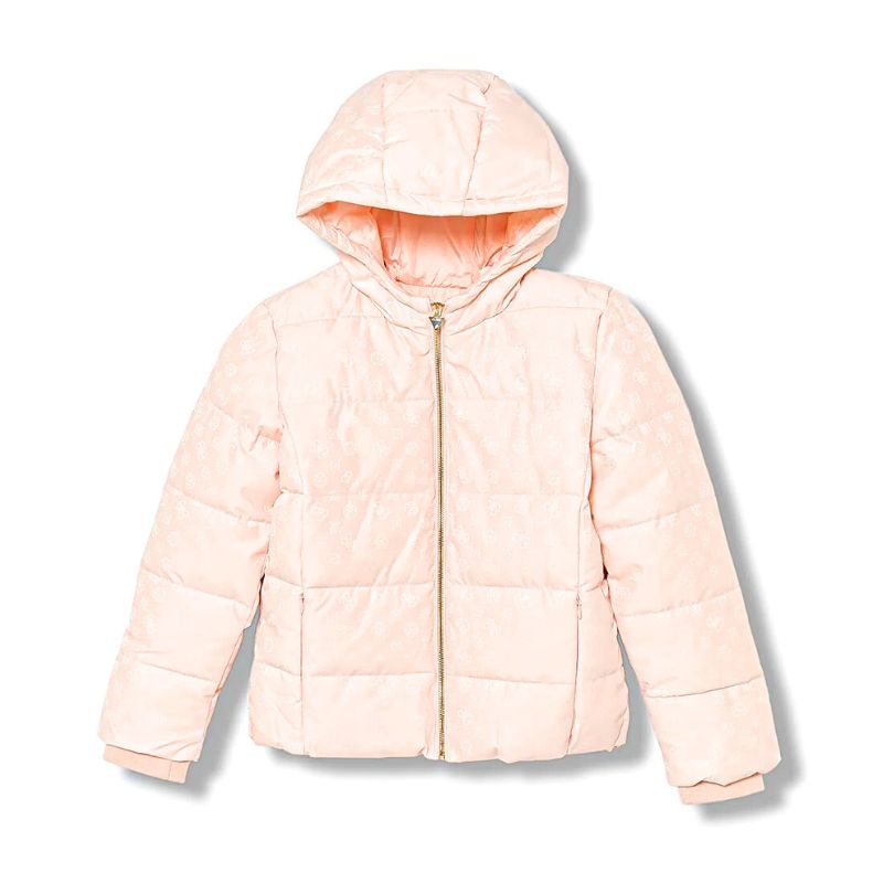 GUESS rózsaszín logó mintás dzseki