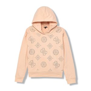 GUESS rózsaszín pulóver strasszokkal