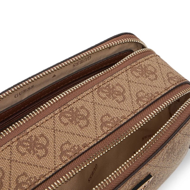 GUESS táska NOELLE LOGO barna