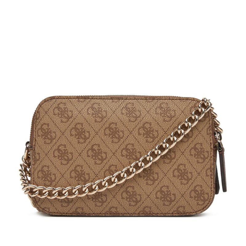 GUESS táska NOELLE LOGO barna