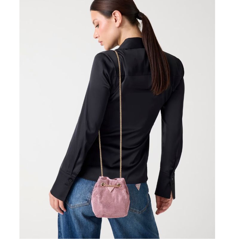 GUESS táska ZALINA rózsaszín