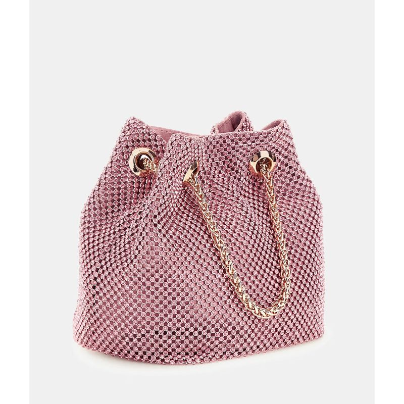 GUESS táska ZALINA rózsaszín