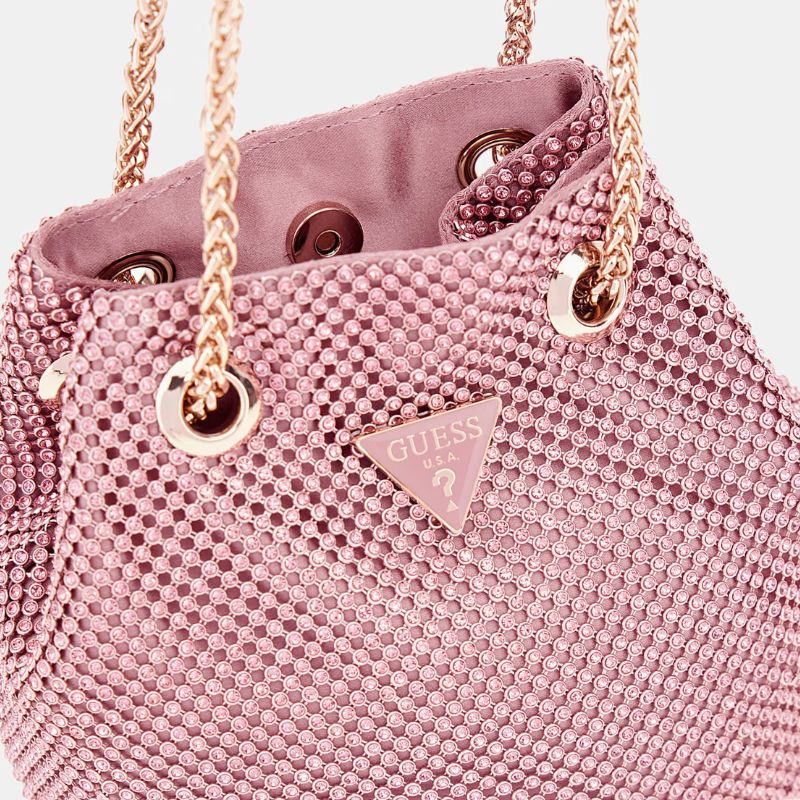 GUESS táska ZALINA rózsaszín