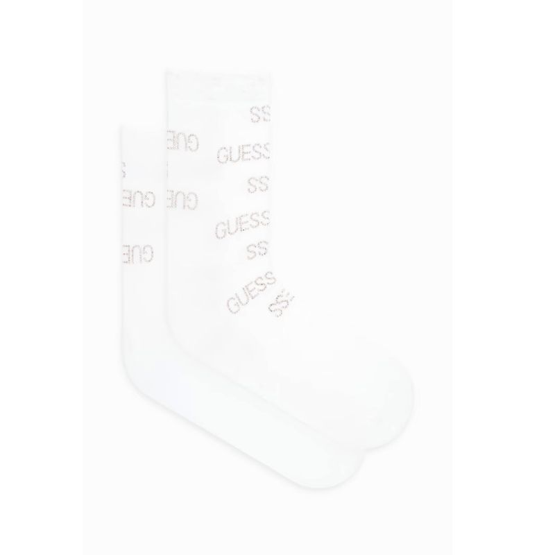 GUESS zokni STRASS LOGO fehér