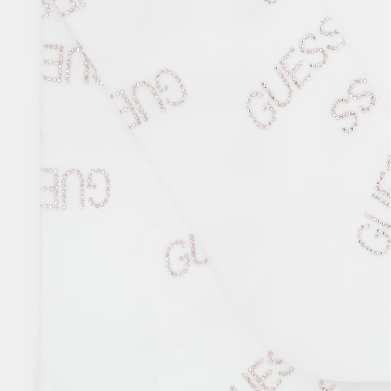 GUESS zokni STRASS LOGO fehér