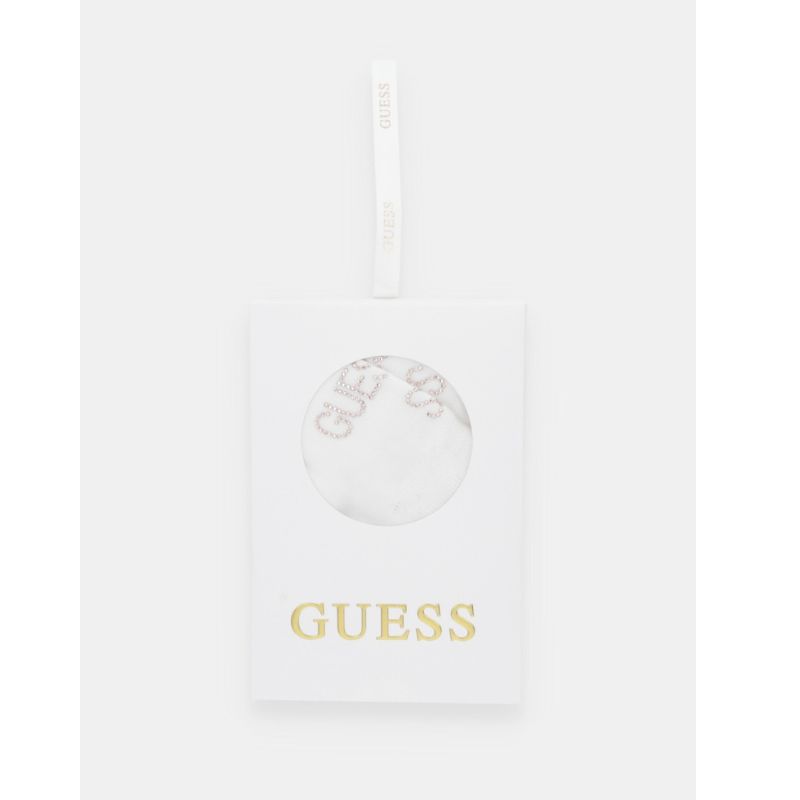 GUESS zokni STRASS LOGO fehér