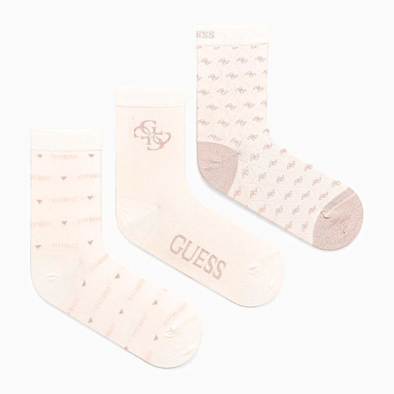 GUESS zokni szett FANTASY rózsaszín