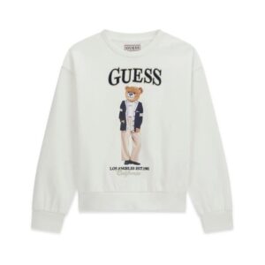 GUESS fehér macis pulóver