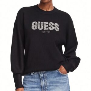 GUESS pulóver MADELINE fekete
