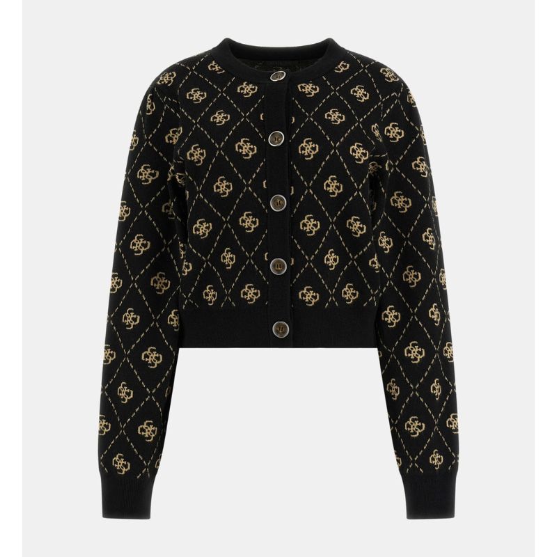 GUESS kardigán SARAH fekete