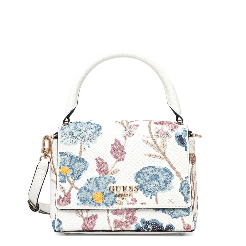 GUESS táska ZARIA virágmintás