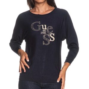 GUESS pulóver KASSIDY sötétkék