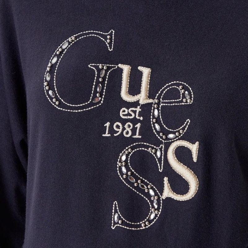 GUESS pulóver KASSIDY sötétkék