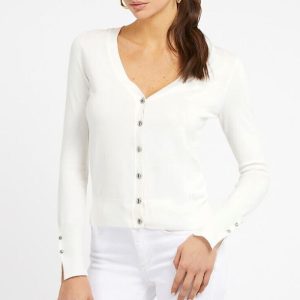 GUESS cardigan ZENA fehér