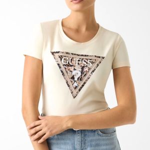 GUESS póló LEO bézs