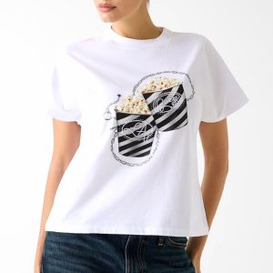 GUESS póló POPCORN fehér