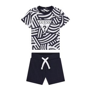 GUESS csíkos póló és sort szett