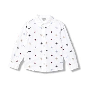 GUESS fehér ing hímzett logókkal