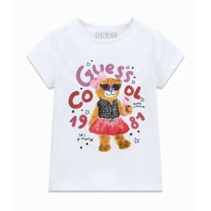 GUESS fehér macis póló