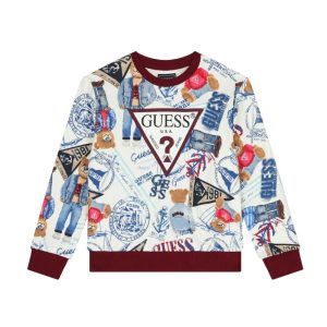 GUESS maci mintás pulóver