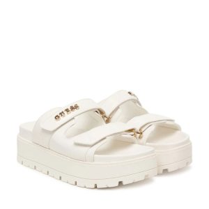 GUESS papucs FAXON törtfehér