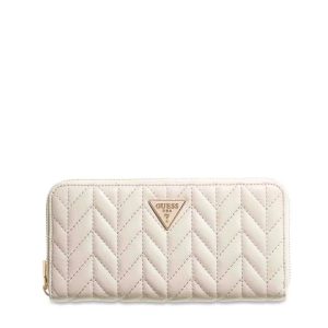 GUESS pénztárca CHERYL krémfehér