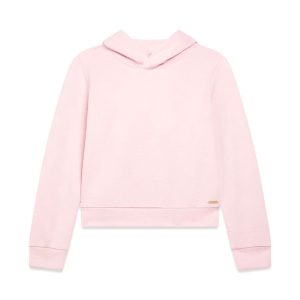 GUESS rózsaszín logó mintás pulóver