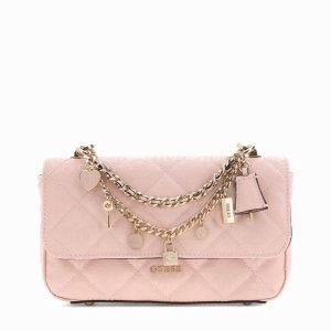 GUESS táska LIBBY rózsaszín