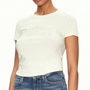 GUESS póló LACE világoszöld