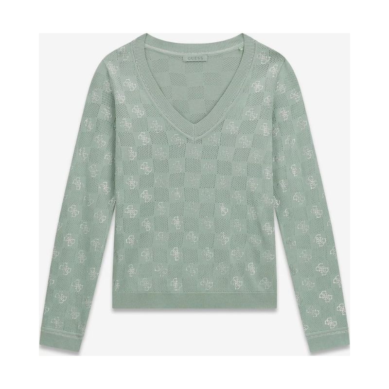 GUESS pulóver ROSIE zöld