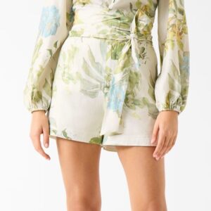 GUESS rövidnadrág KIRSTEN levélmintás