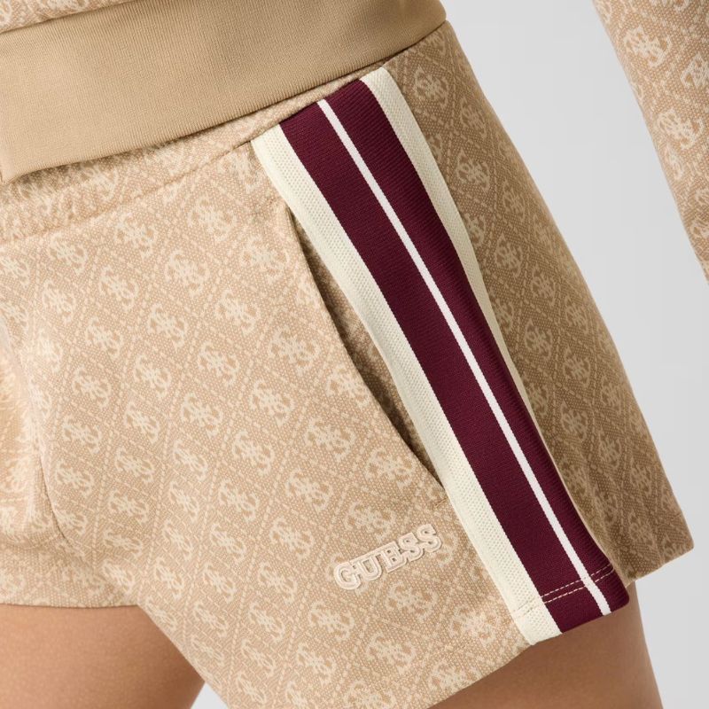 GUESS sort 4G LOGO barna