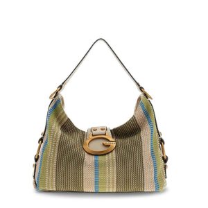 GUESS táska CAMDEN mini olívzöld