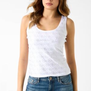 GUESS trikó 4G LOGO fehér