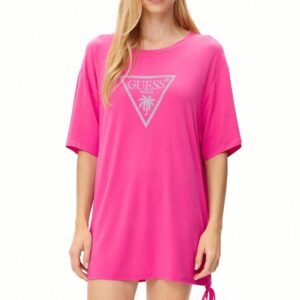GUESS strandpóló MAXI TEE pink