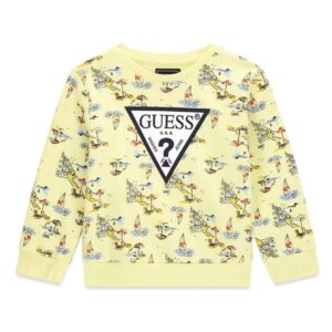 GUESS sárga mintás pulóver