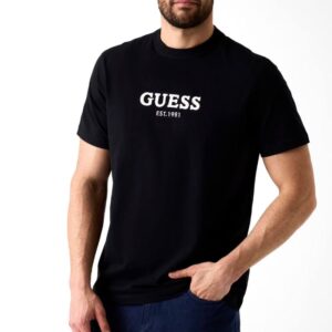 GUESS póló CONTRAST fekete