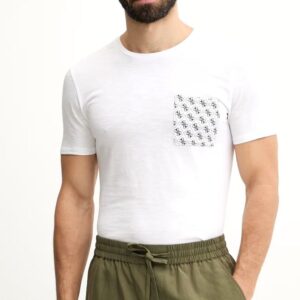 GUESS póló POCKET fehér
