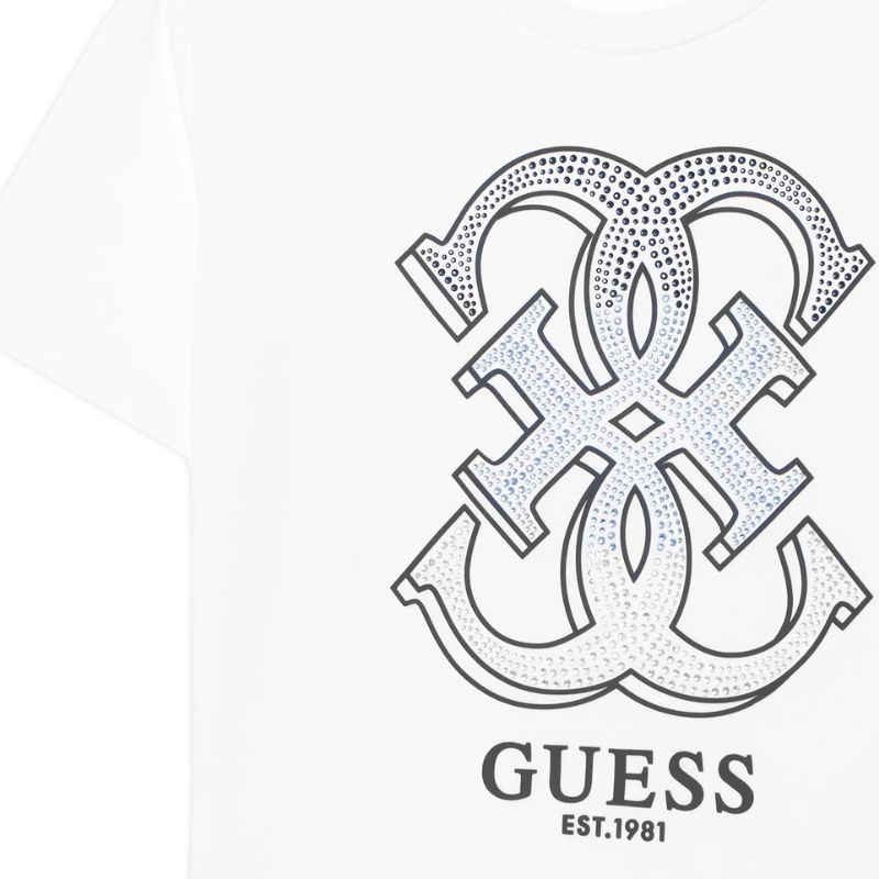 GUESS strasszos crop-top