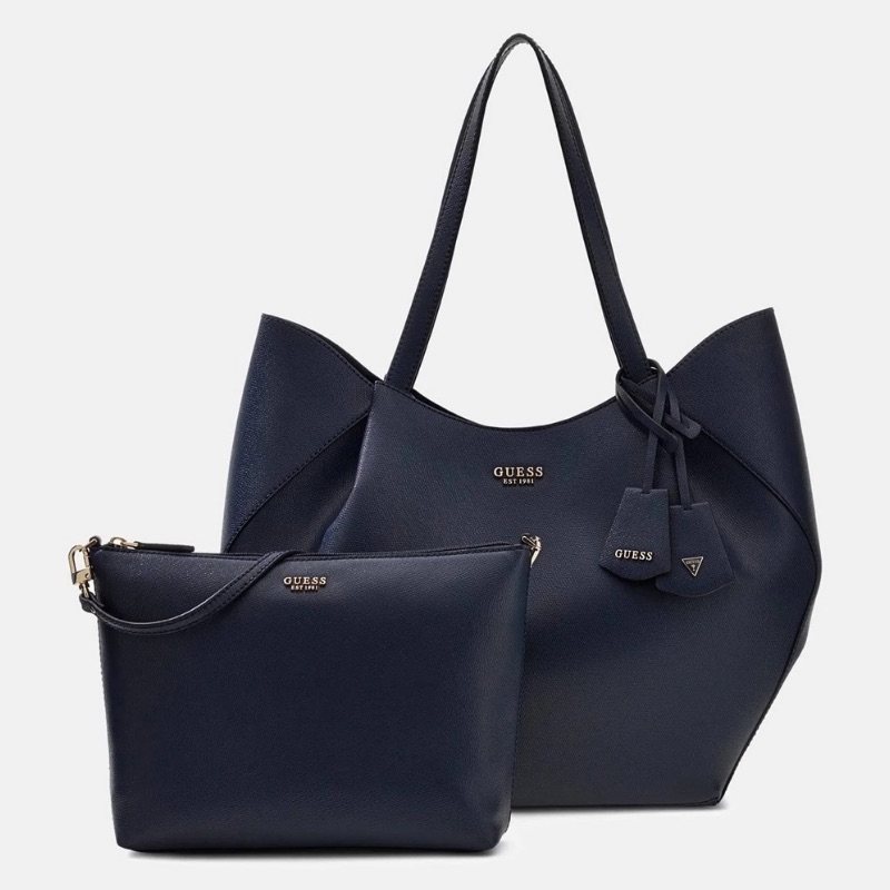 GUESS táska AMORETTE 2 IN 1 sötétkék