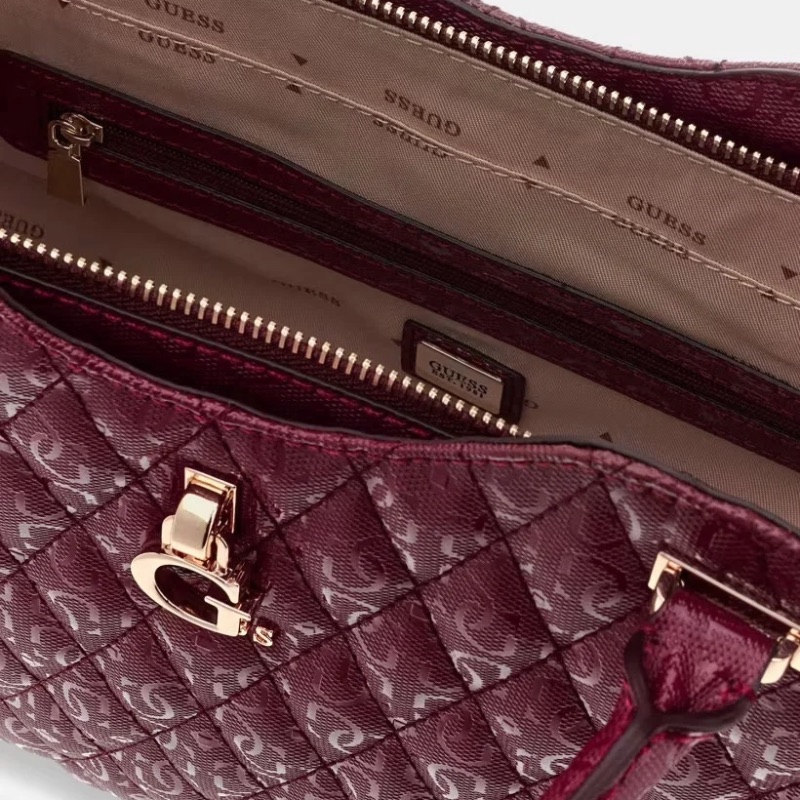 GUESS táska TAMARA merlot
