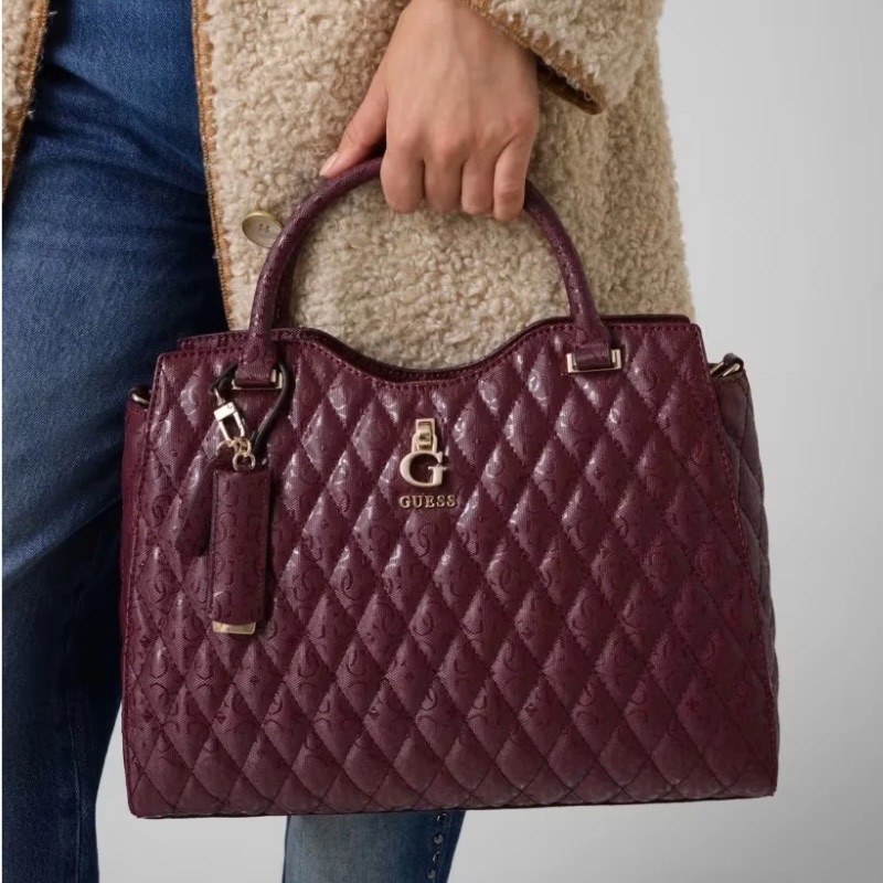GUESS táska TAMARA merlot